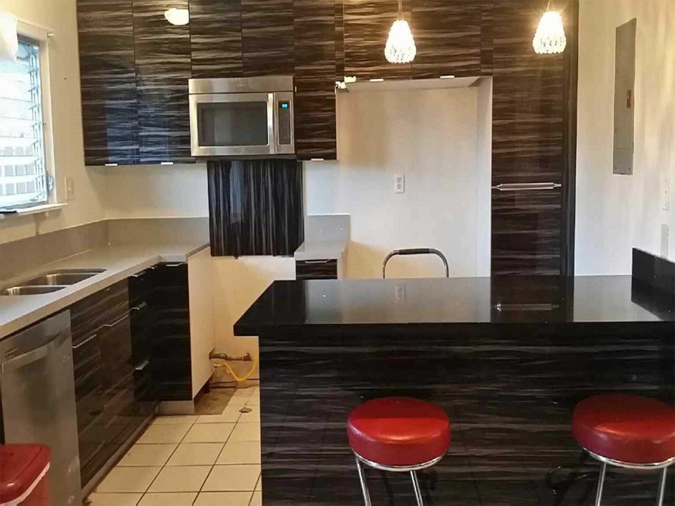 Black Acrylic Cabinets