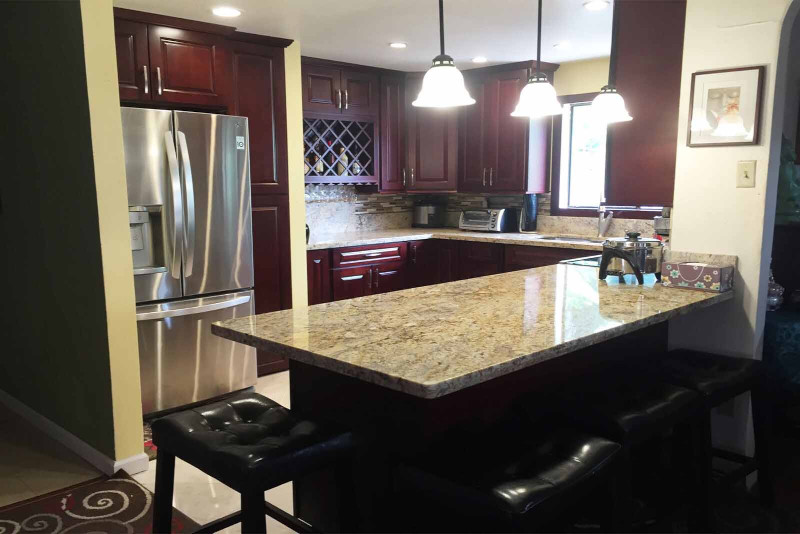 Kitchen in Finished Oahu Home Build